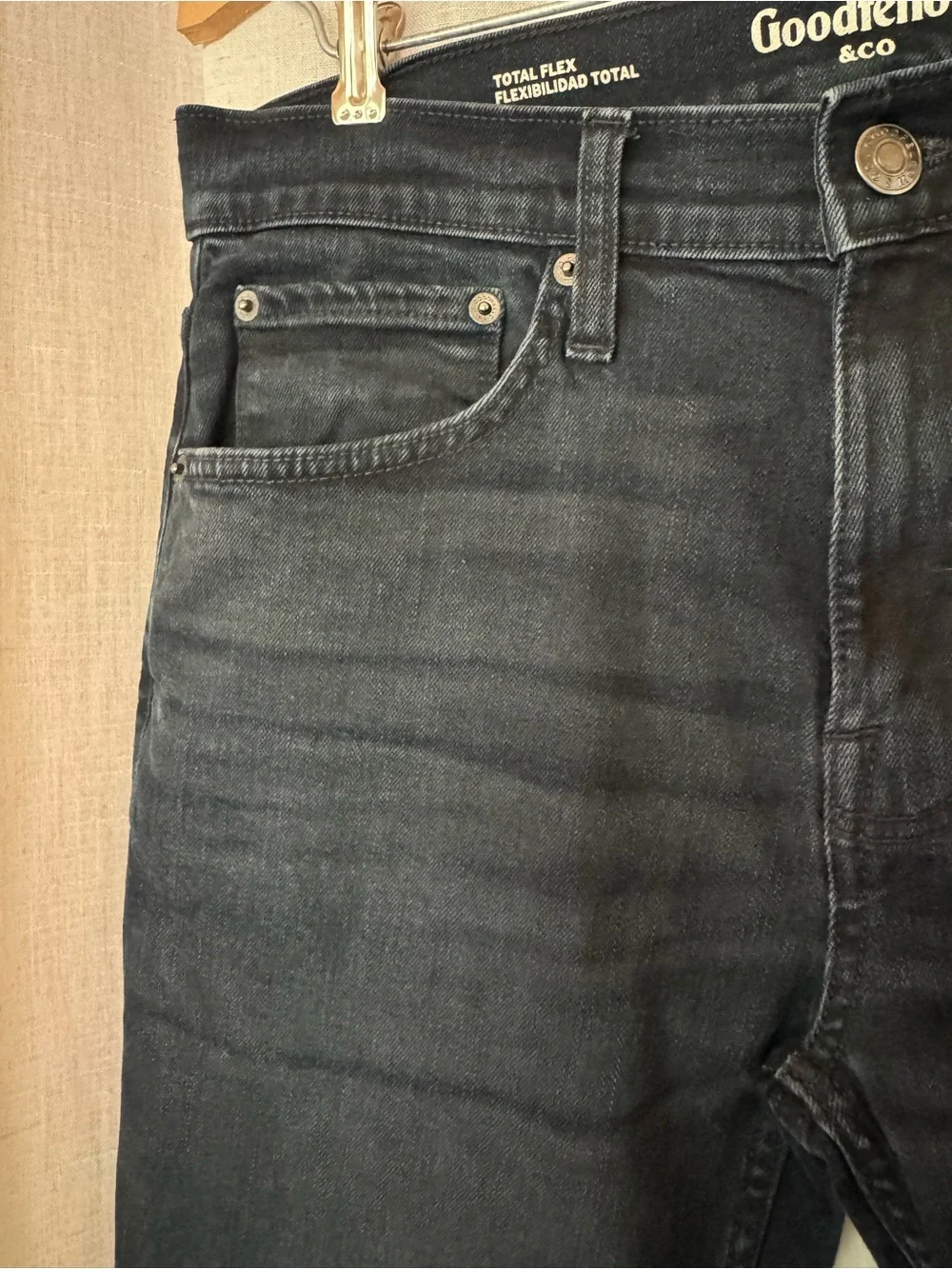 Men’s Goodfellow Slim Straight Jeans 30x32 Deep Blue Total Flex
